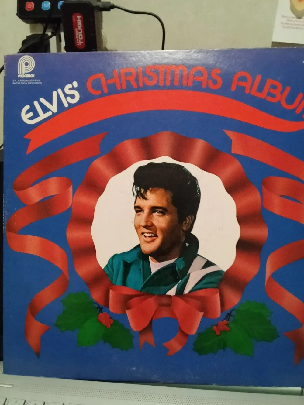 Elvis Christmas Album Vinyl Record by Pickwick - Classic Holiday Music